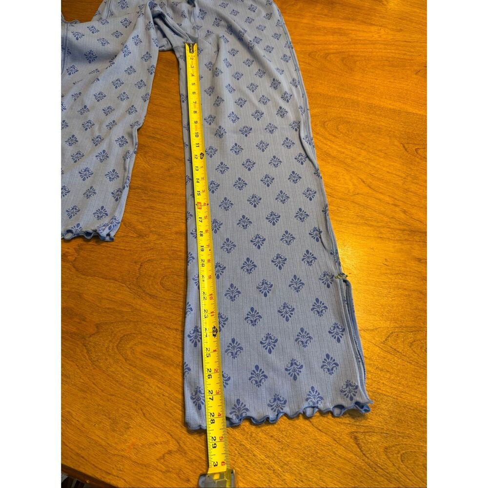 NWT Free People Women's Fresh In Love Crop Floral Lounge Set Blue Size Small - Picture 10 of 11